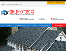 Tablet Screenshot of conlonexteriors.net